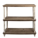 Clayre & Eef Bücherschrank 110x40x113 cm Weiß Holz