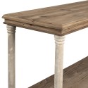 Clayre & Eef Bücherschrank 110x40x113 cm Weiß Holz