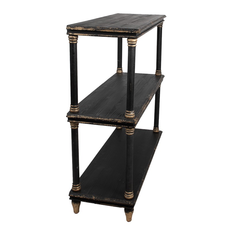 Clayre & Eef Libreria 110x40x113 cm Nero Legno