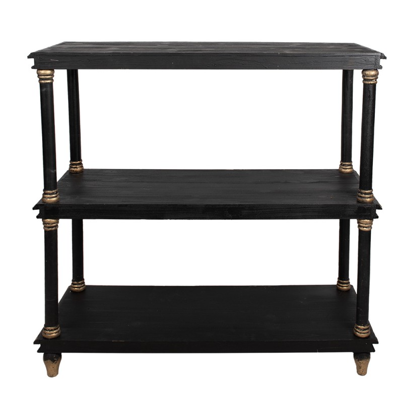 Clayre & Eef Libreria 110x40x113 cm Nero Legno