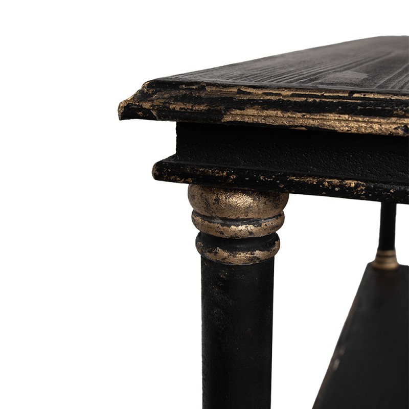 Clayre & Eef Libreria 110x40x113 cm Nero Legno