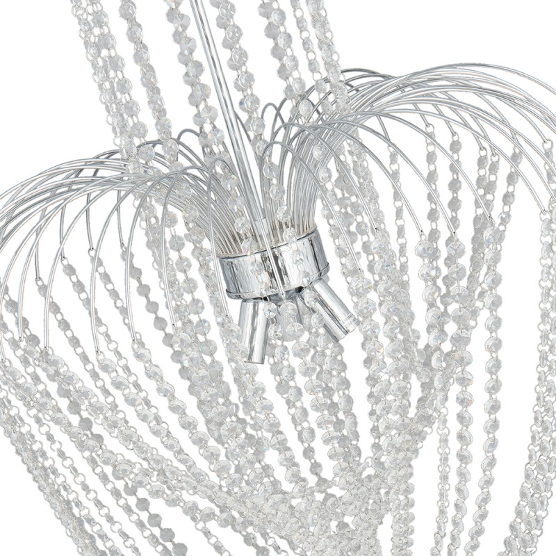 Lumilamp Kronleuchter Ø 58x100 cm Silberfarbig Eisen