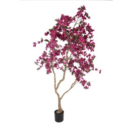 Clayre & Eef Artificial Bougainvillea Tree 125x125x210 cm Pink Plastic