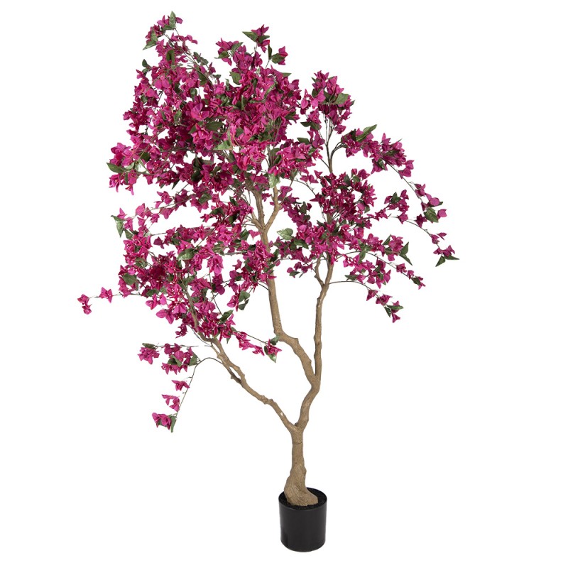 Clayre & Eef Kunstboom Bougainvillea 125x125x210 cm Roze Kunststof