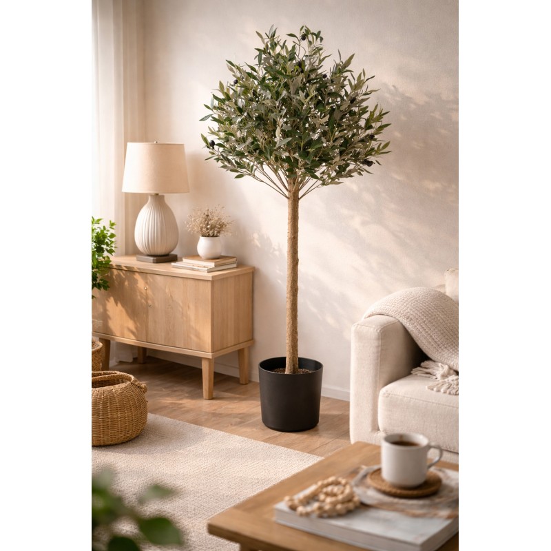 Clayre & Eef Artificial Olive Tree 45x45x120 cm Green Plastic