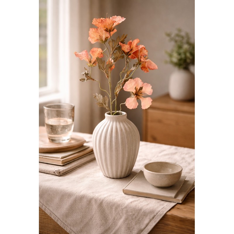 Clayre & Eef Kunstblume 82 cm Orange Kunststoff