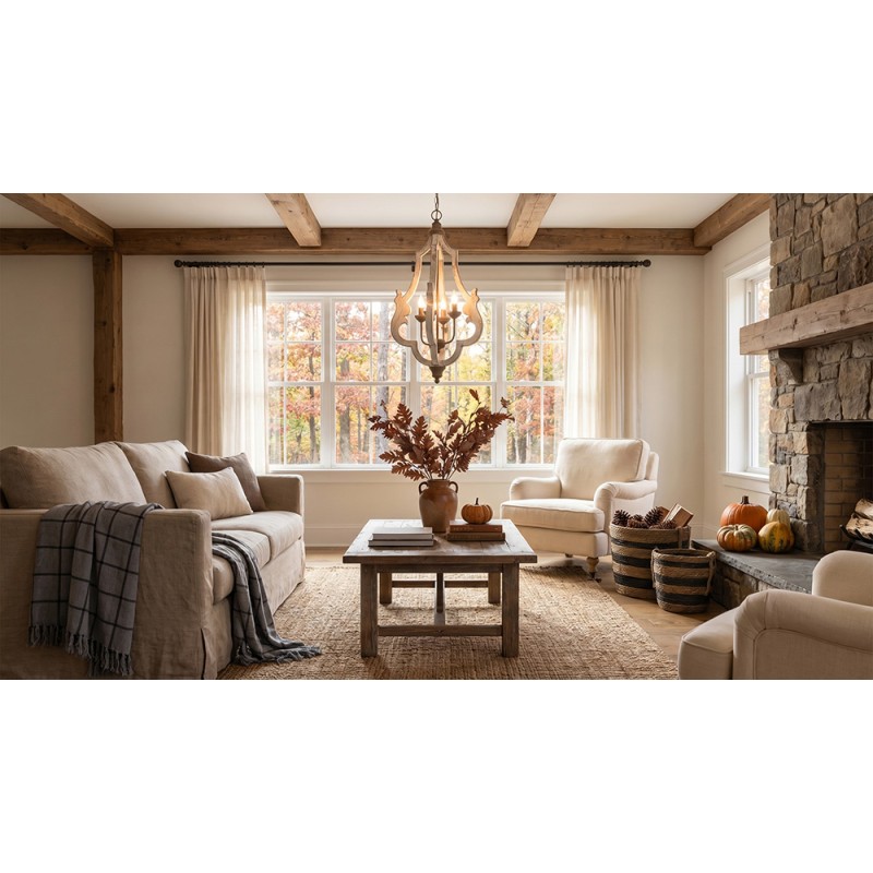 Clayre & Eef Kunstblume 108 cm Beige Kunststoff