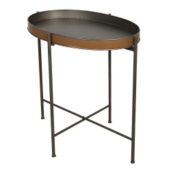 Clayre & Eef Side Table 69x47x66 cm Brown Iron