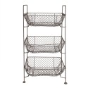 Clayre & Eef Scaffale e cesti 35x26x71 cm Marrone Metallo