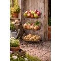 Clayre & Eef Scaffale e cesti 35x26x71 cm Marrone Metallo
