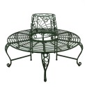 Clayre & Eef Tuinbank Ø 152x89 cm Groen Metaal