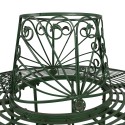 Clayre & Eef Tuinbank Ø 152x89 cm Groen Metaal