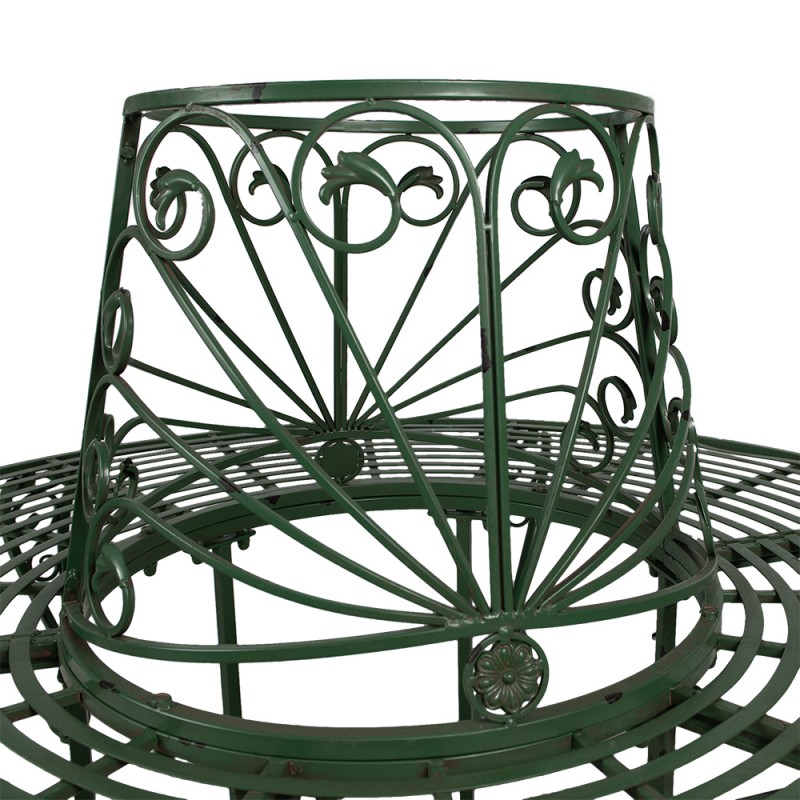 Clayre & Eef Tuinbank Ø 152x89 cm Groen Metaal