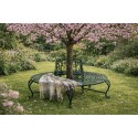 Clayre & Eef Tuinbank Ø 152x89 cm Groen Metaal
