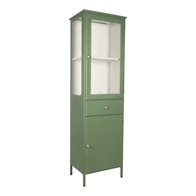 Clayre & Eef Armoire 54x42x184 cm Vert Métal