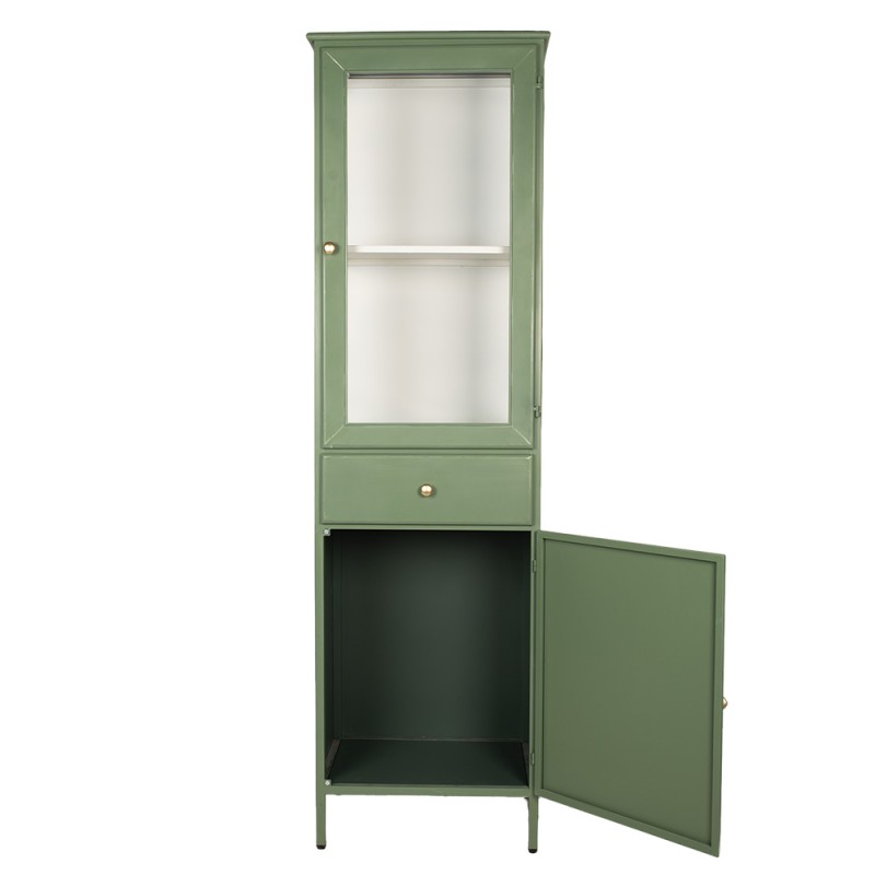 Clayre & Eef Armoire 54x42x184 cm Vert Métal