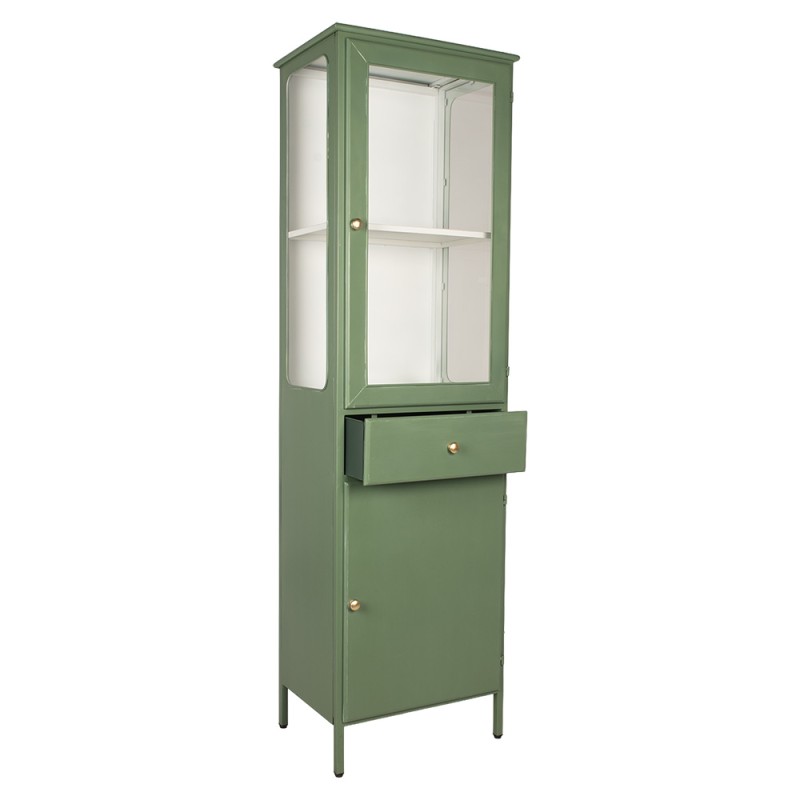 Clayre & Eef Armoire 54x42x184 cm Vert Métal