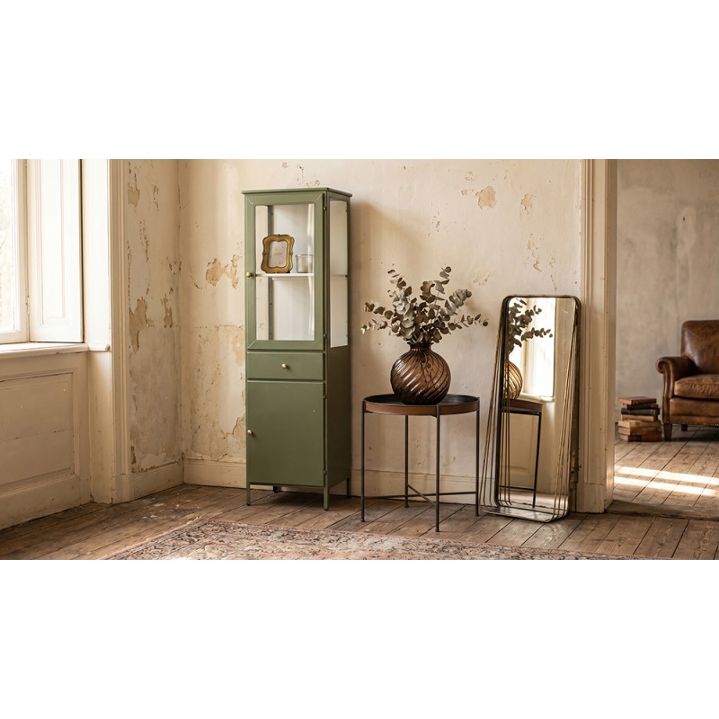 Clayre & Eef Armoire 54x42x184 cm Vert Métal