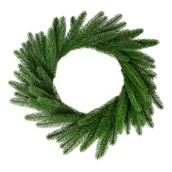 Clayre & Eef Christmas wreath Ø 55 cm Green Plastic