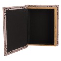 Clayre & Eef Boîte de rangement set de 3 Livres 27 /22/17 cm Beige Bois