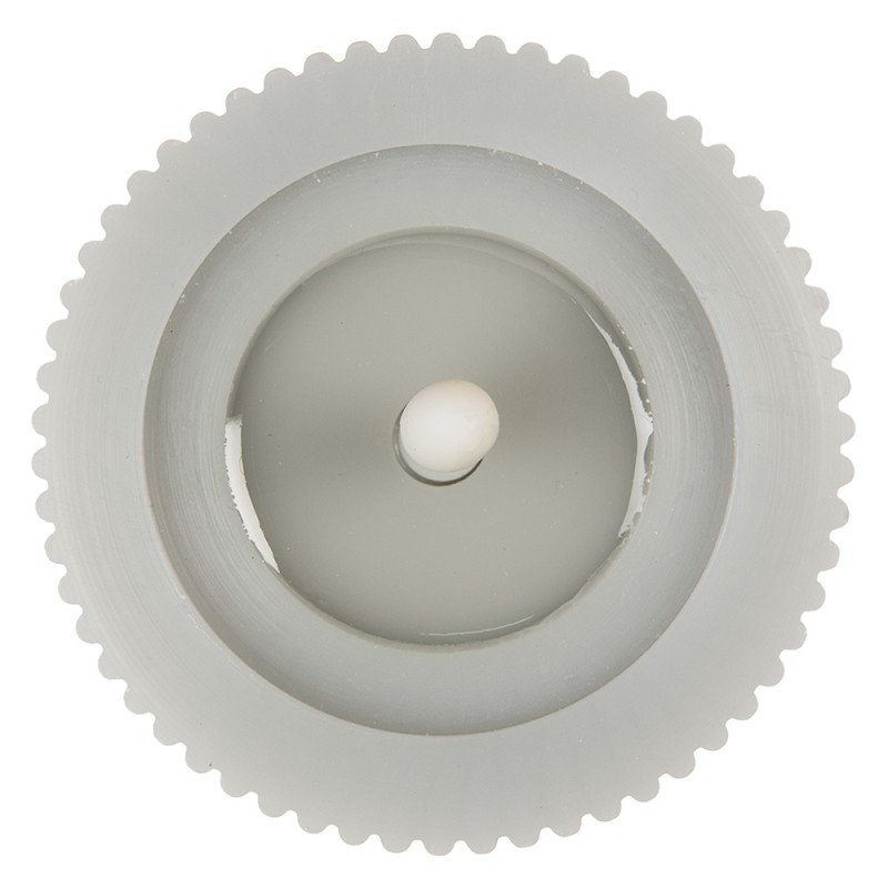 Clayre & Eef LED Candle Ø 8x13 cm Grey Wax