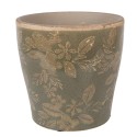 Clayre & Eef Blumentopf Ø 14x13 cm Grün Keramik