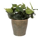 Clayre & Eef Blumentopf Ø 14x13 cm Grün Keramik