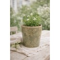 Clayre & Eef Blumentopf Ø 14x13 cm Grün Keramik