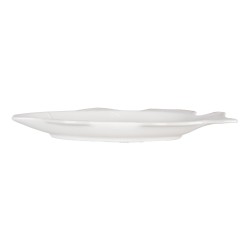 Clayre & Eef Scodella Pesce 30x15x3 cm Bianco Ceramica