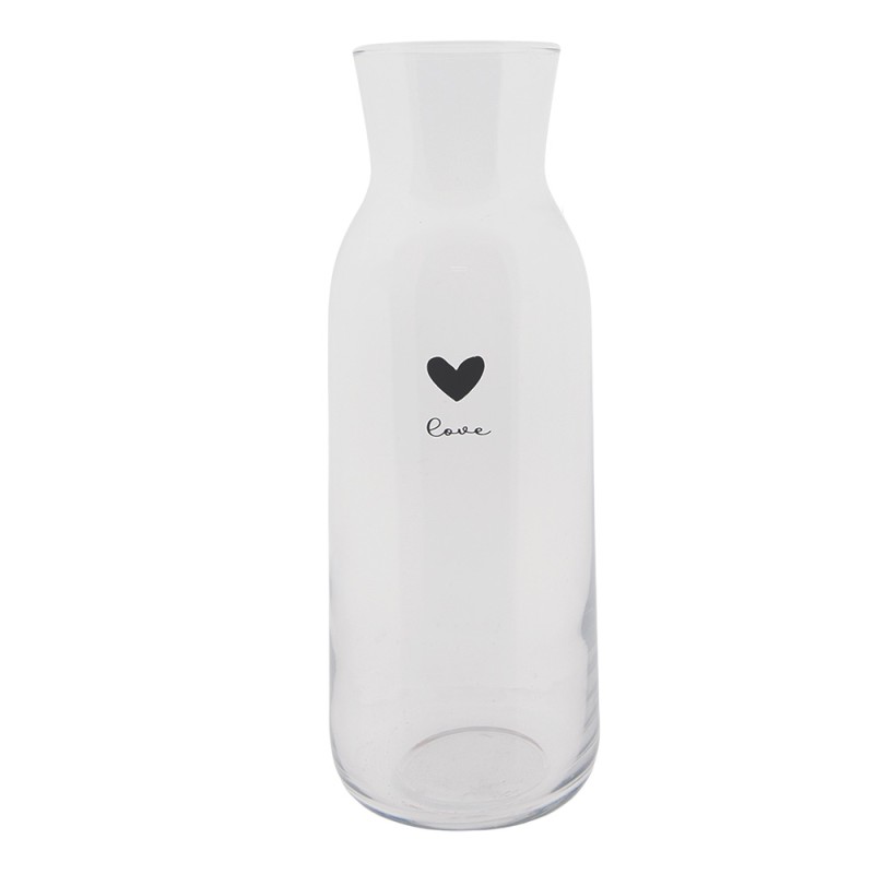 Clayre & Eef Caraffa 1000 ml Vetro Coure