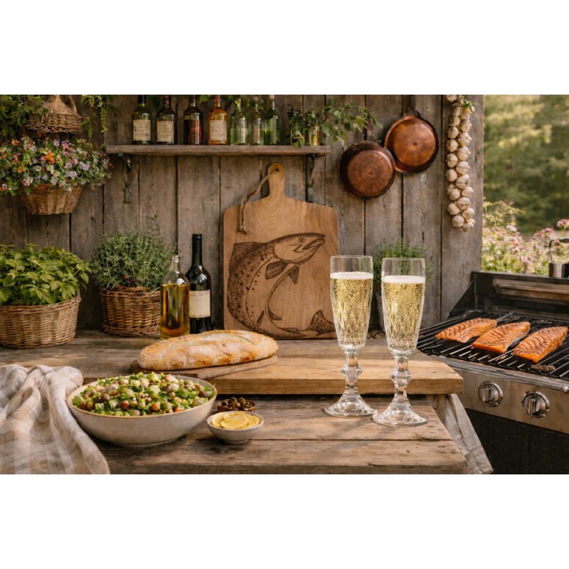 Clayre & Eef Champagneglas 175 ml Transparant Glas