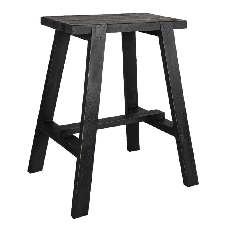 Clayre & Eef Petit table de plante 50x39x58 cm Noir Bois