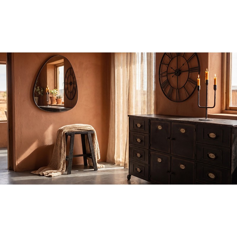 Clayre & Eef Petit table de plante 50x39x58 cm Noir Bois