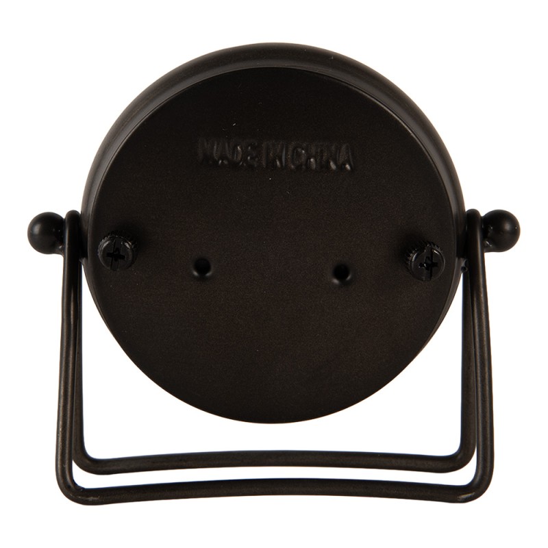 Clayre & Eef Orologio da tavolo 12x5x11 cm / 1xAA Marrone Metallo