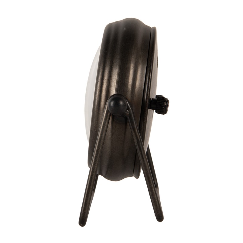 Clayre & Eef Orologio da tavolo 12x5x11 cm / 1xAA Marrone Metallo