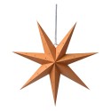 Clayre & Eef Hanging star 45x15x45 cm Yellow Paper