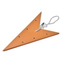 Clayre & Eef Hanging star 45x15x45 cm Yellow Paper