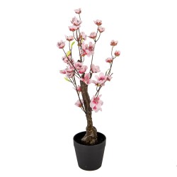 Clayre & Eef Fiore di ciliegio artificiale 48 cm Rosa Plastica