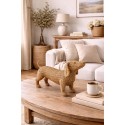 Clayre & Eef Decorative Dog Figurine 39x14x24 cm Brown Plastic