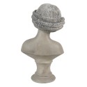 Clayre & Eef Statuetta Busto 14x10x25 cm Beige Bianco Poliresina