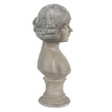 Clayre & Eef Statuetta Busto 14x10x25 cm Beige Bianco Poliresina