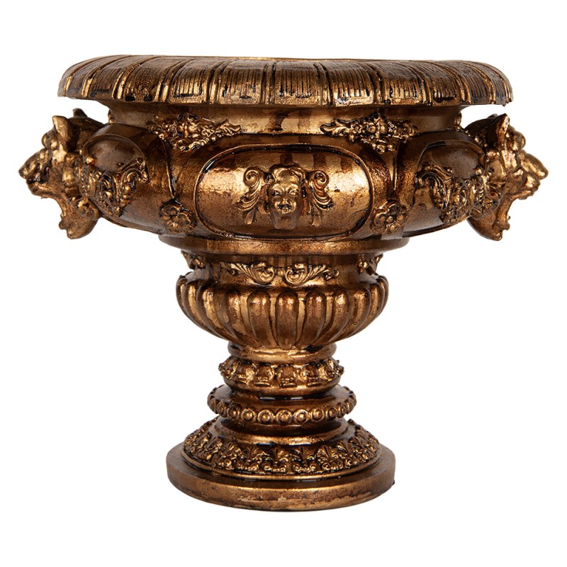 Clayre & Eef Planter 26x22x21 cm Gold colored Plastic