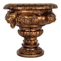 Clayre & Eef Fioriera 26x22x21 cm Color oro Plastica