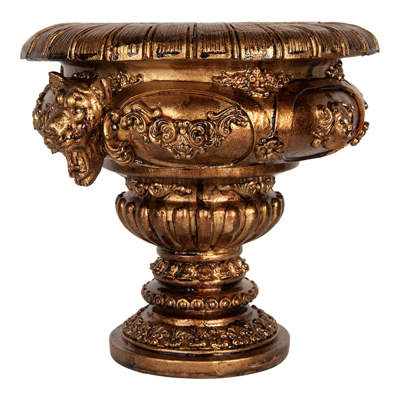 Clayre & Eef Planter 26x22x21 cm Gold colored Plastic