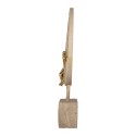 Clayre & Eef Statuetta decorativa 18x5x26 cm Beige Plastica