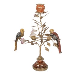 Clayre & Eef Candelabro 26x16x36 cm Color oro Plastica