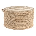Clayre & Eef Pouf Ø 40x23 cm Brown Straw