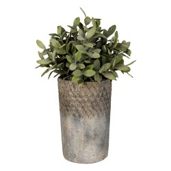Clayre & Eef Blumentopf Ø 24x39 cm Grau Stein