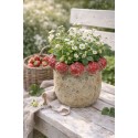 Clayre & Eef Bloempot Ø 19x16 cm Beige Terracotta