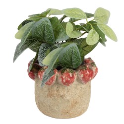 Clayre & Eef Planter Ø 15x12 cm Beige Terracotta